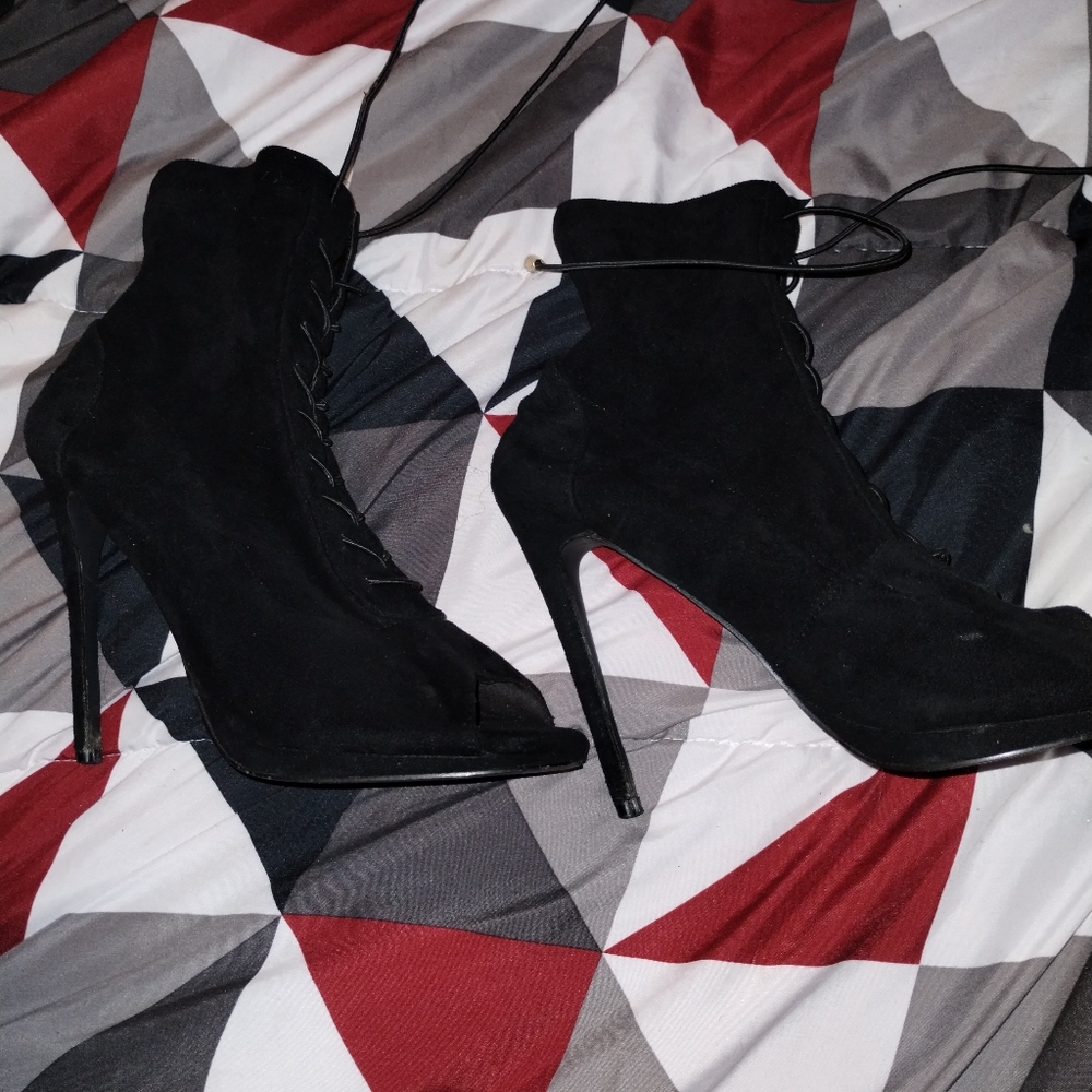 Liliana heels open toe  booties